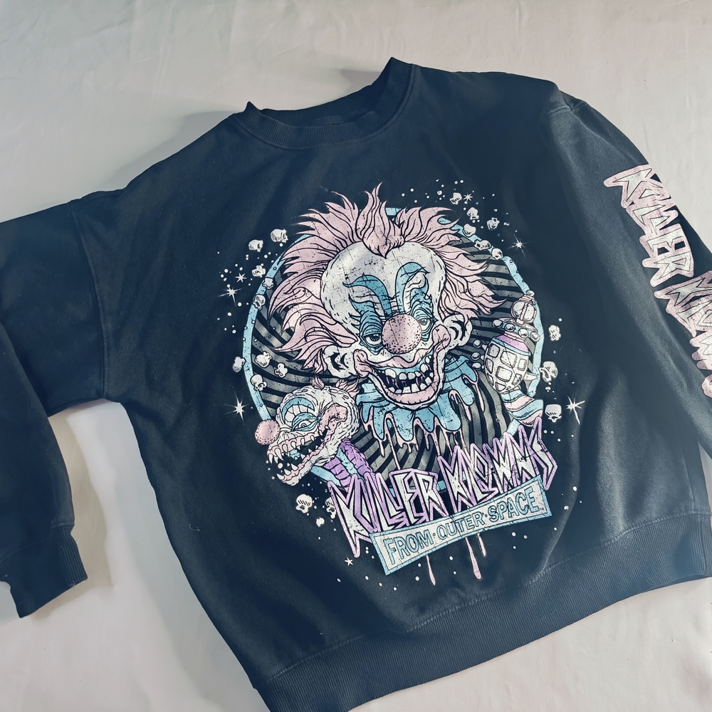 Killer Klowns Graphic Sweater - Black